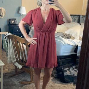 Vici gleaming sundown flutter dress